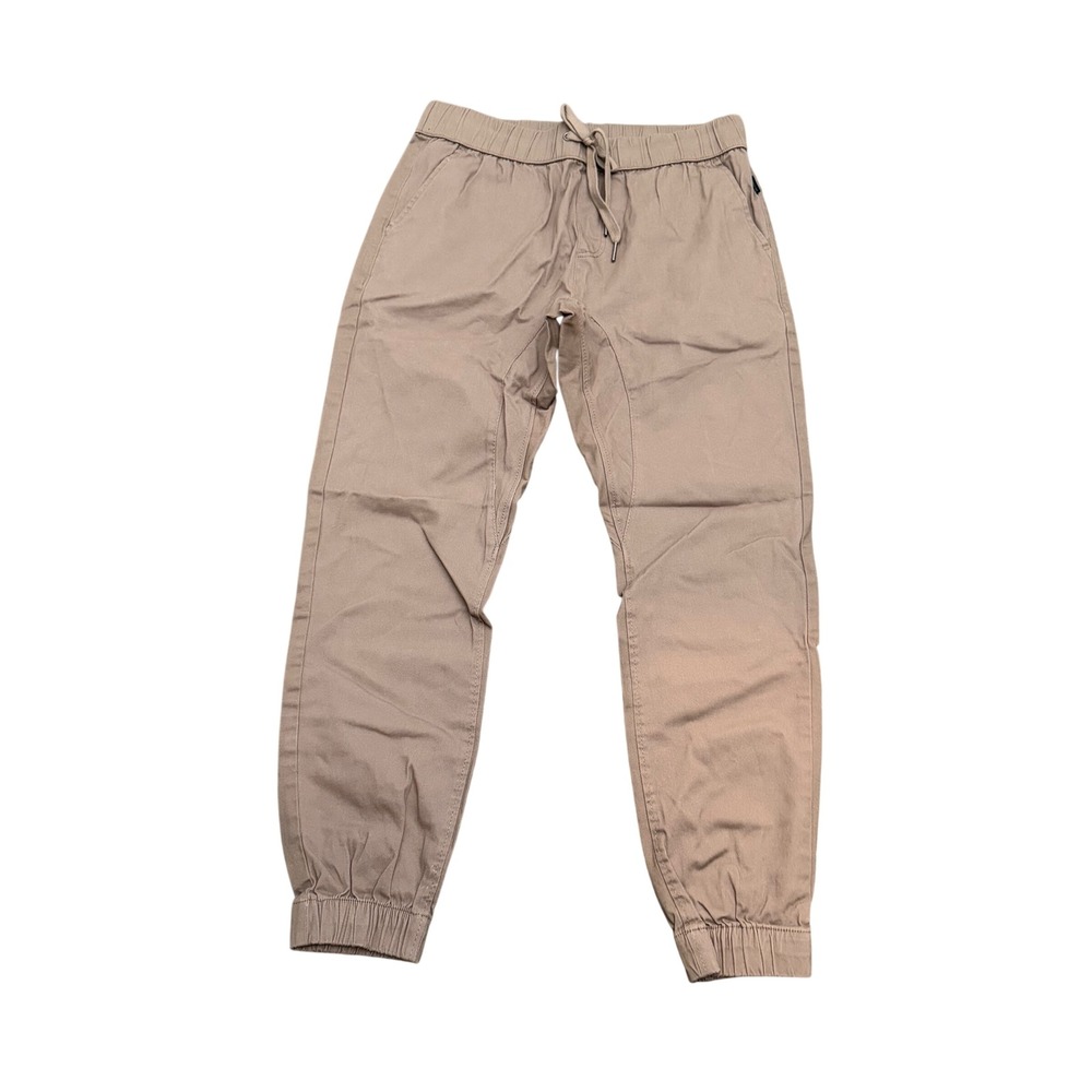 NWT Ring of Fire Clayton Jogger Pants Taupe Grey Twill Sweatpants Mens Large